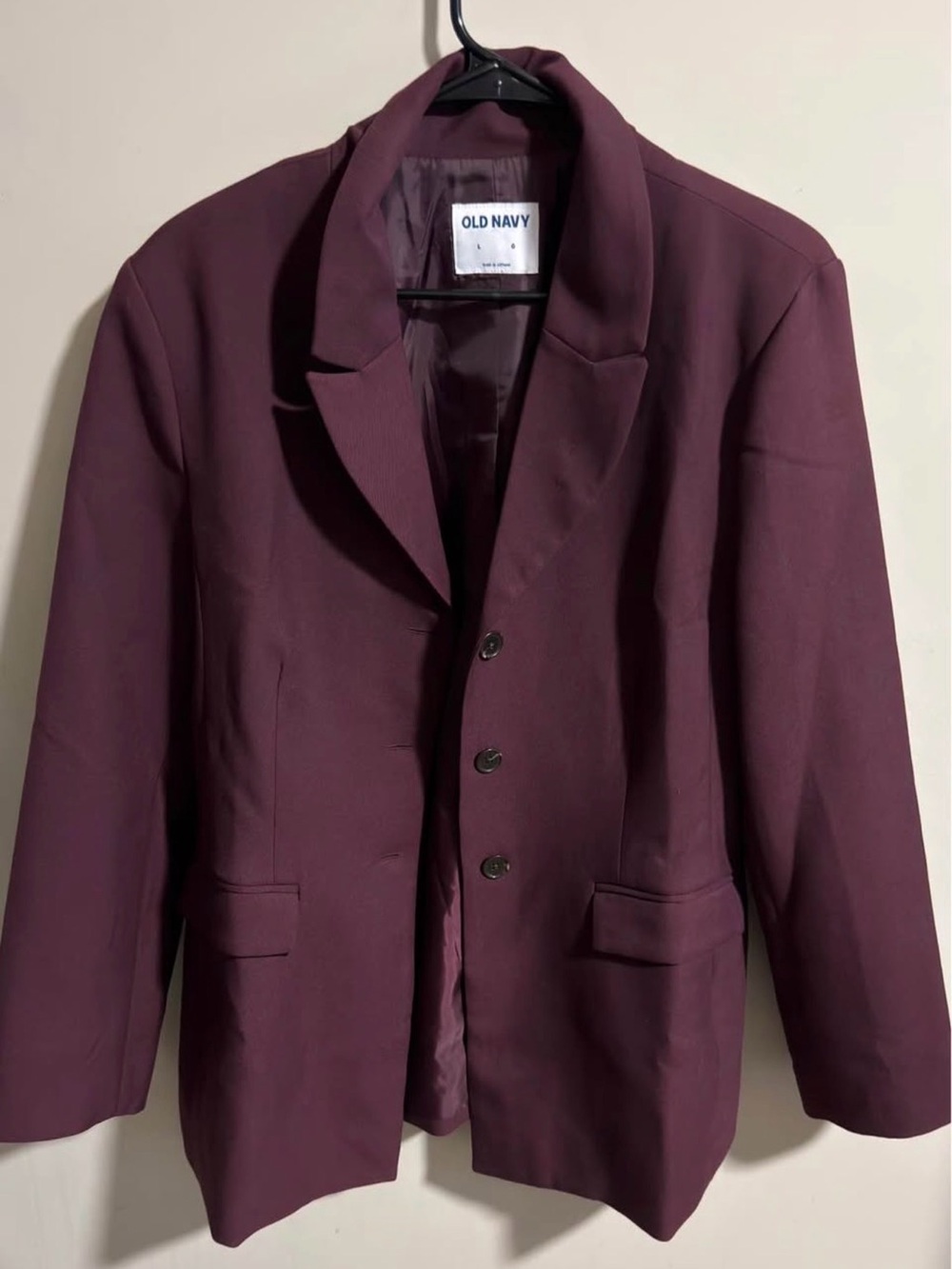 Old Navy womens Plum Sport Coat - Three-Button Blazer